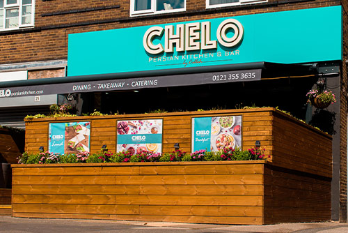 Book a table for an enjoyable meal at Chelo Persian Kitchen